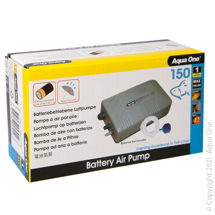 Aqua One Air Pump Battery Air 150 - Portable 150LH