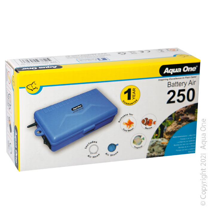 Aqua One Air Pump Battery Air 250 - Portable 150L/H