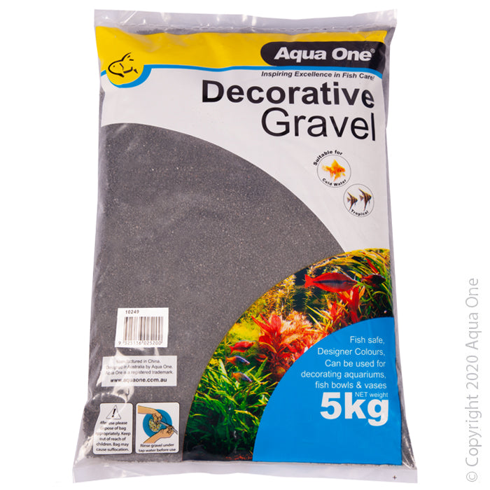 Aqua One Black Silica Gravel 1-2mm 5kg