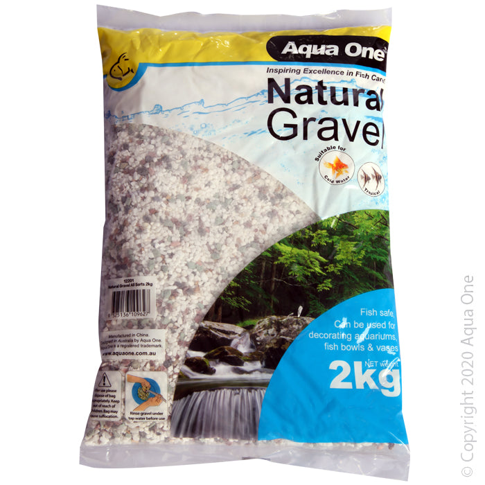 Aqua One All Sorts Natural Gravel 2kg