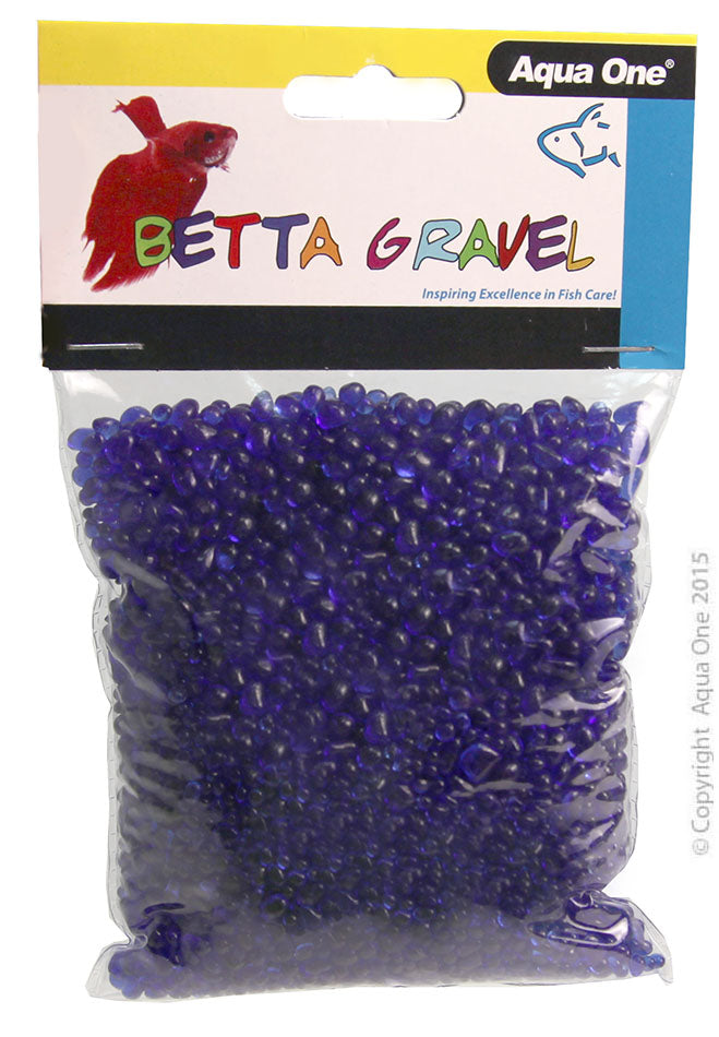 Aqua One Glass Betta Gravel - Purple 350g