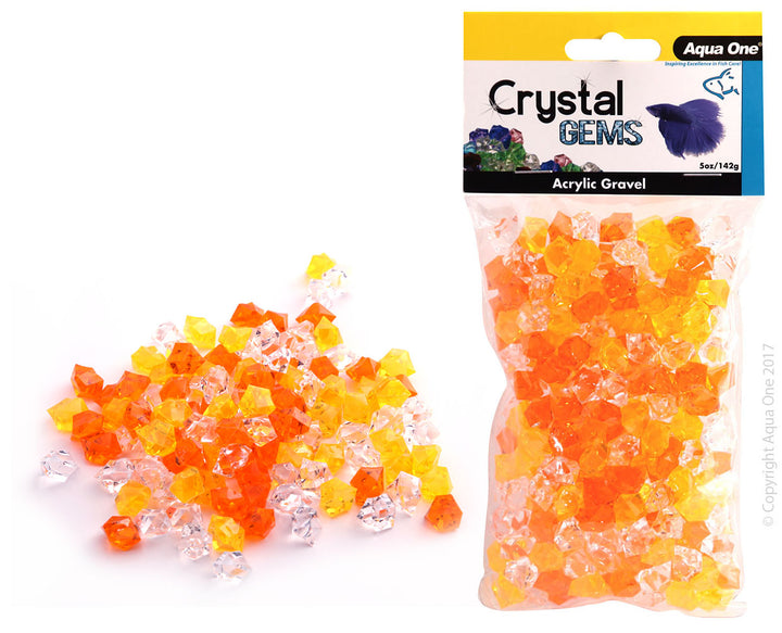 Aqua One Acrylic Crystal Gems - Sunset 145g