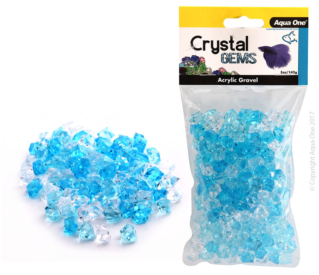 Aqua One Betta Acrylic Crystal Gems 145g - Blue Ice