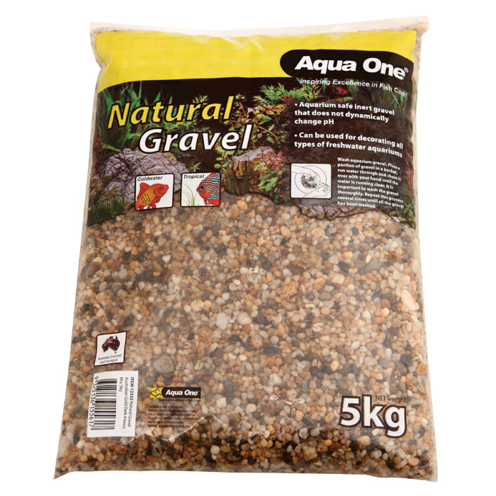 Aqua One Natural Australian Gravel Dark Gold 5kg