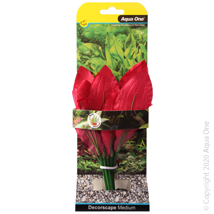 Aqua One Decorscape Silk Plant Amazon - Red Medium