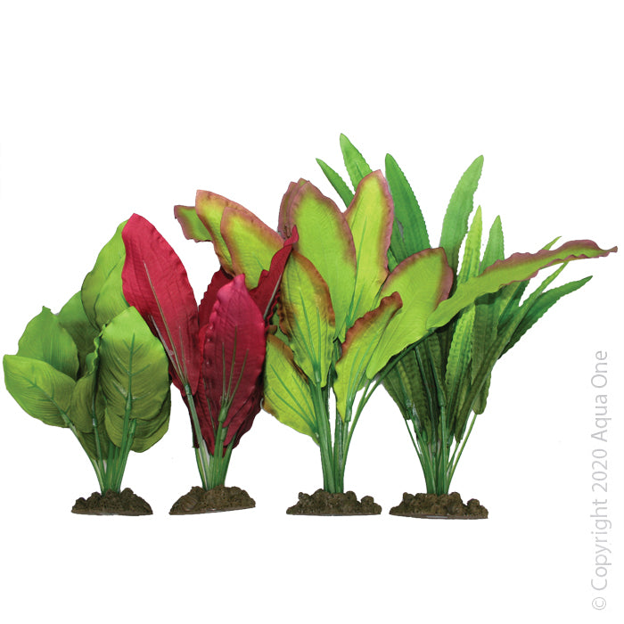 Aqua One Decorscape Silk Plant - 4Pack Mix 2