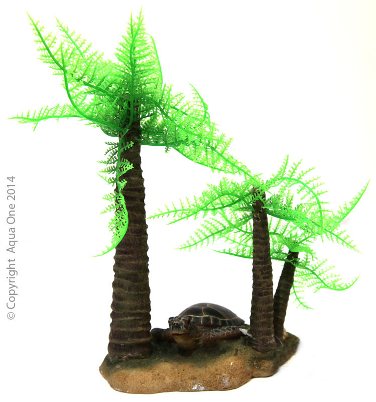 Aqua One Hermit Crab Palm Tree W/tortoise