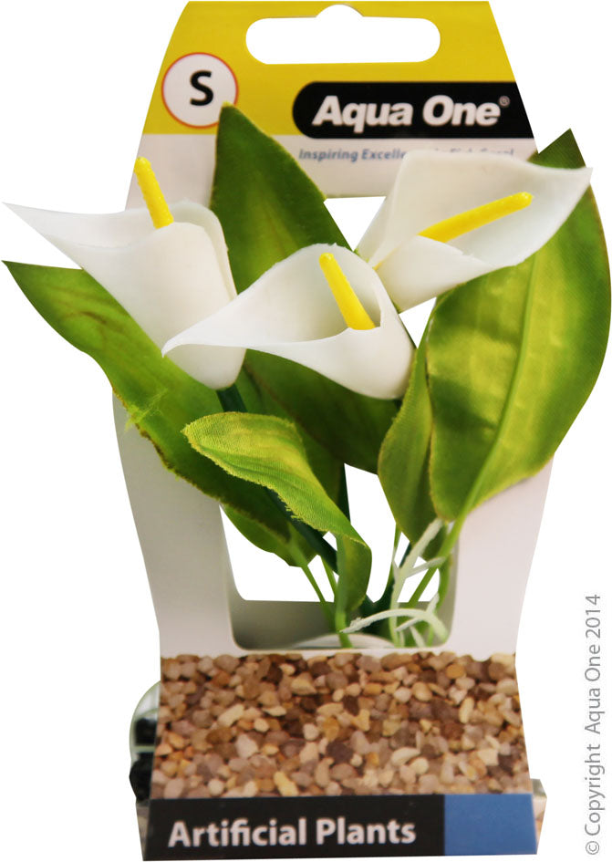 Aqua One Calla Lilly with Log Base Small