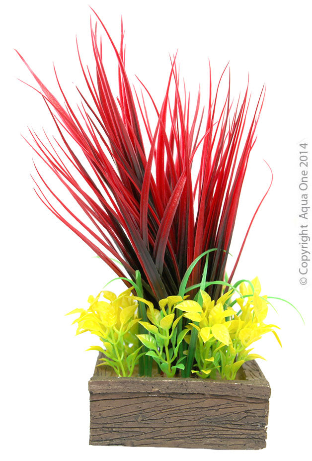 Aqua One Red Grasses Planter Box