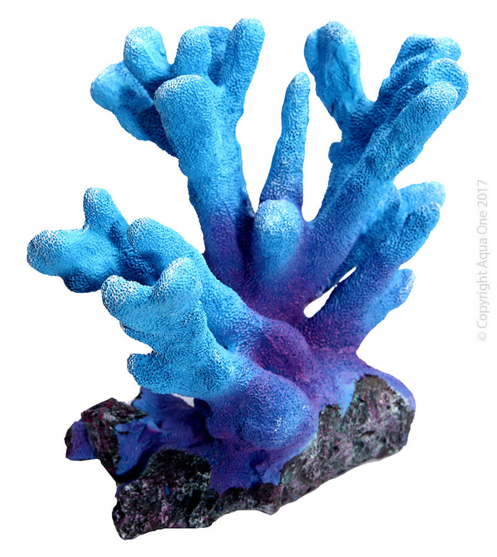 Aqua One Copi Coral Bird Nest - Medium Blue