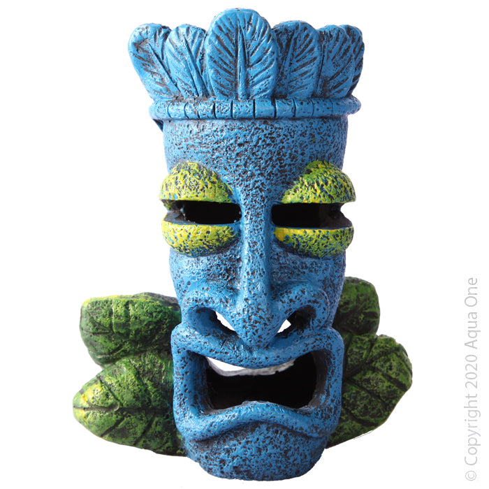 Aqua One Ornament Tiki Head Medium 11x6.5x14.5cm