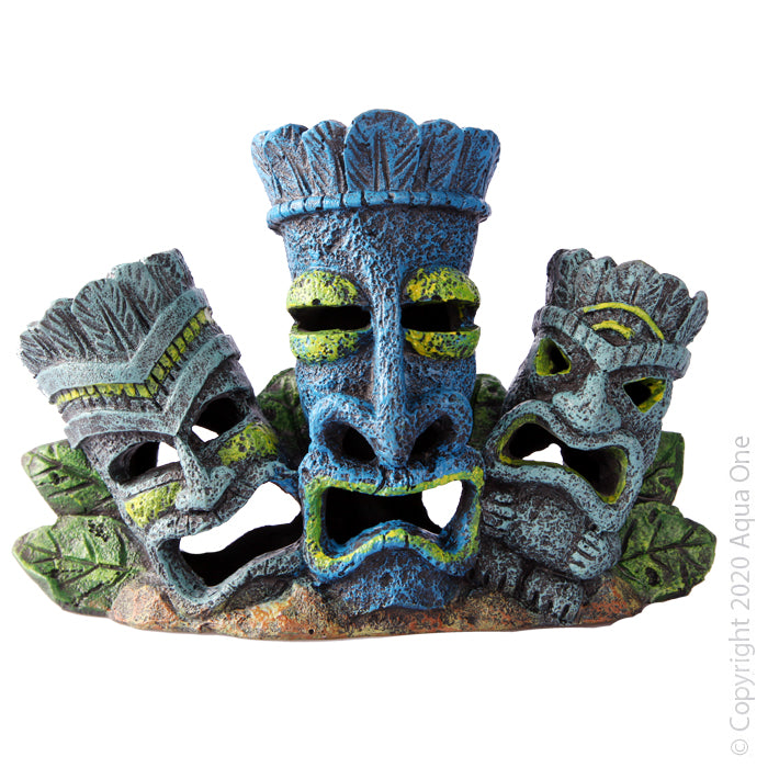 Aqua One Ornament Tiki Head Family 20x6x13.5cm