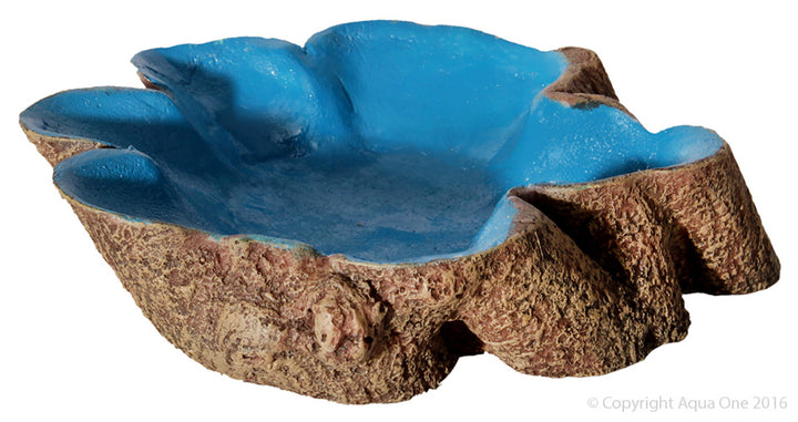 Aqua One Hermit Crab Bowl Tree Stump Large Blue