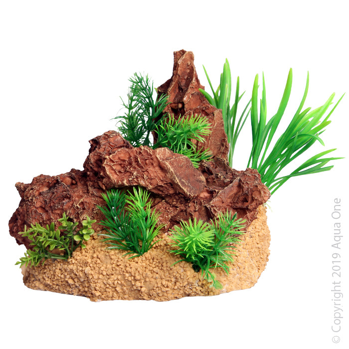 Aqua One Ornament Red Rock Garden L 19.5x16.5x16cm