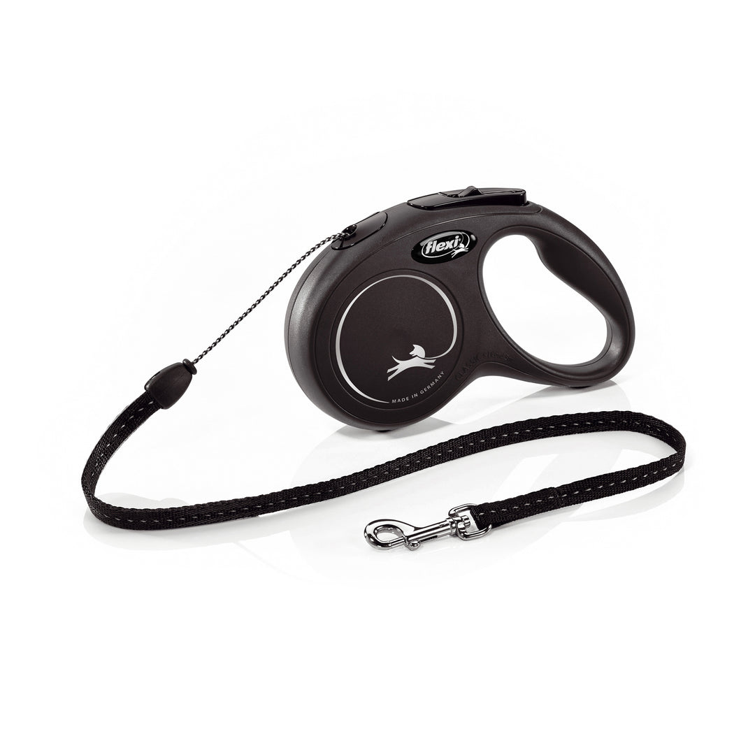 Flexi Classic Small 12kg 5m Black Retractable Lead