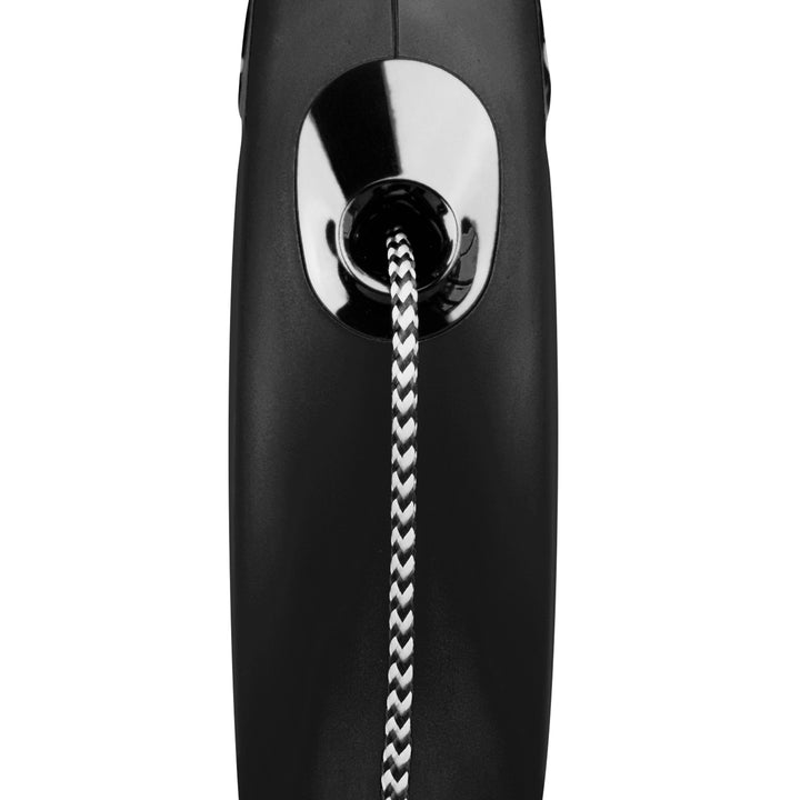 Flexi Classic Cord  Medium 20kg 5m Black Retractable Lead