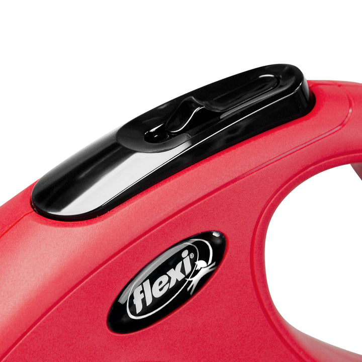 Flexi Classic Tape Medium 20kg 5m Red Retractable Lead