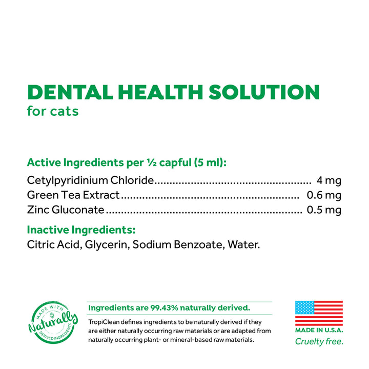 Tropiclean Oral Care Water Additive For Cats 473ml