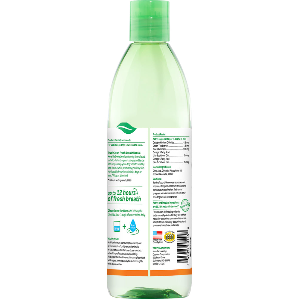 Tropiclean Oral Care Water Additive Skin & Coat 473ml