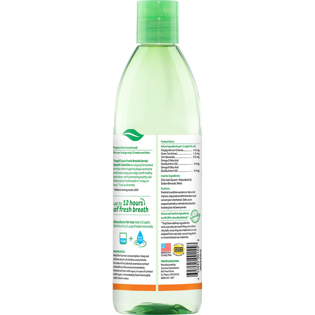 Tropiclean Oral Care Water Additive Skin & Coat 473ml