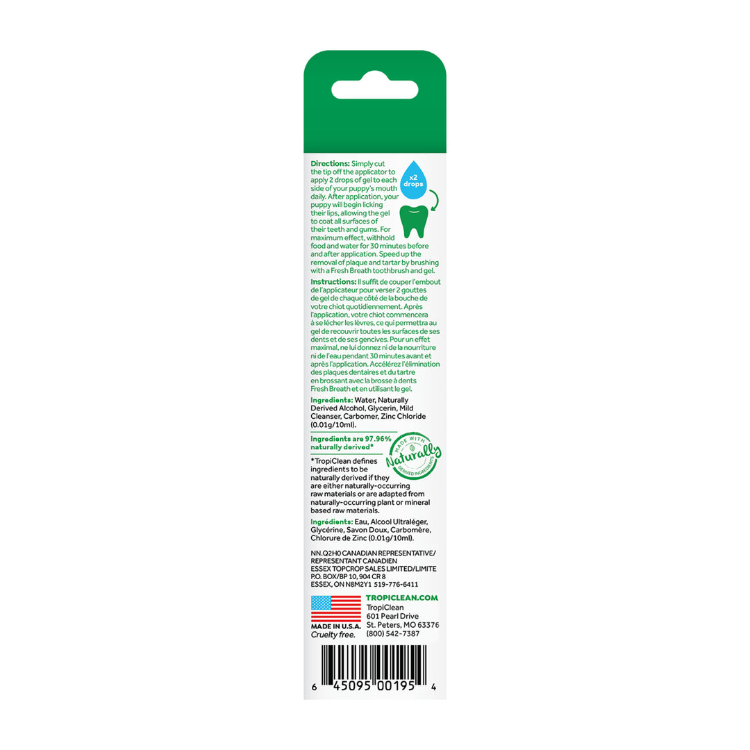 Tropiclean Clean Teeth Gel 59ml For Puppies