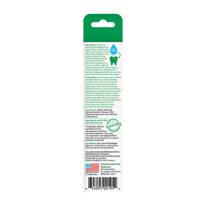 Tropiclean Clean Teeth Gel 59ml For Puppies