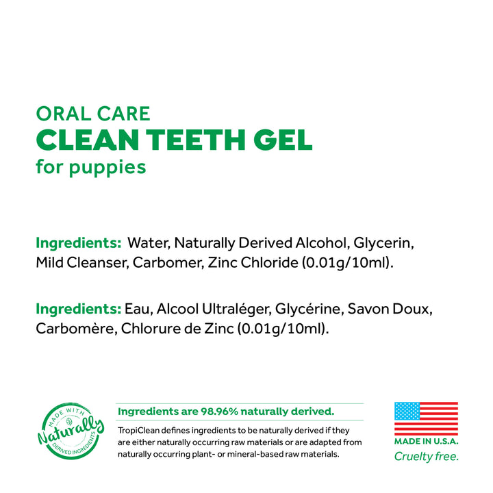 Tropiclean Clean Teeth Gel 59ml For Puppies