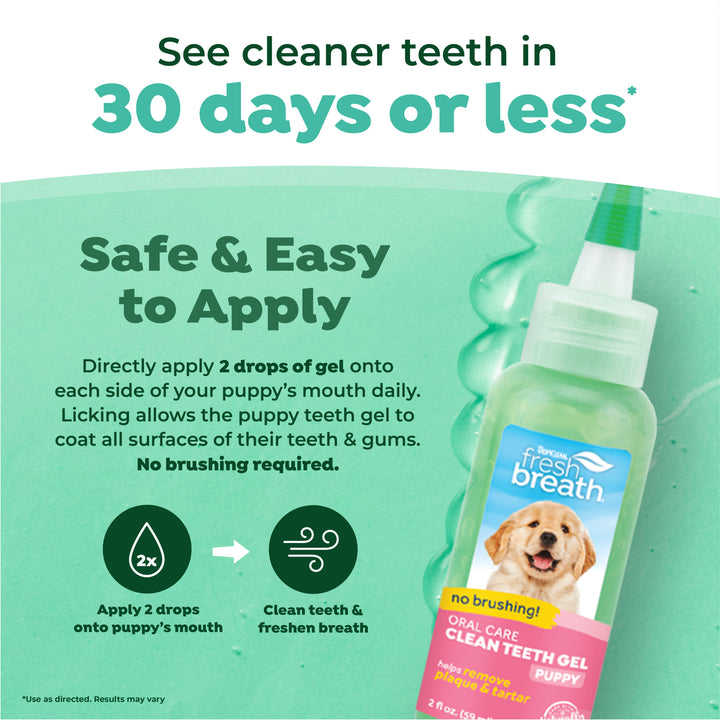 Tropiclean Clean Teeth Gel 59ml For Puppies