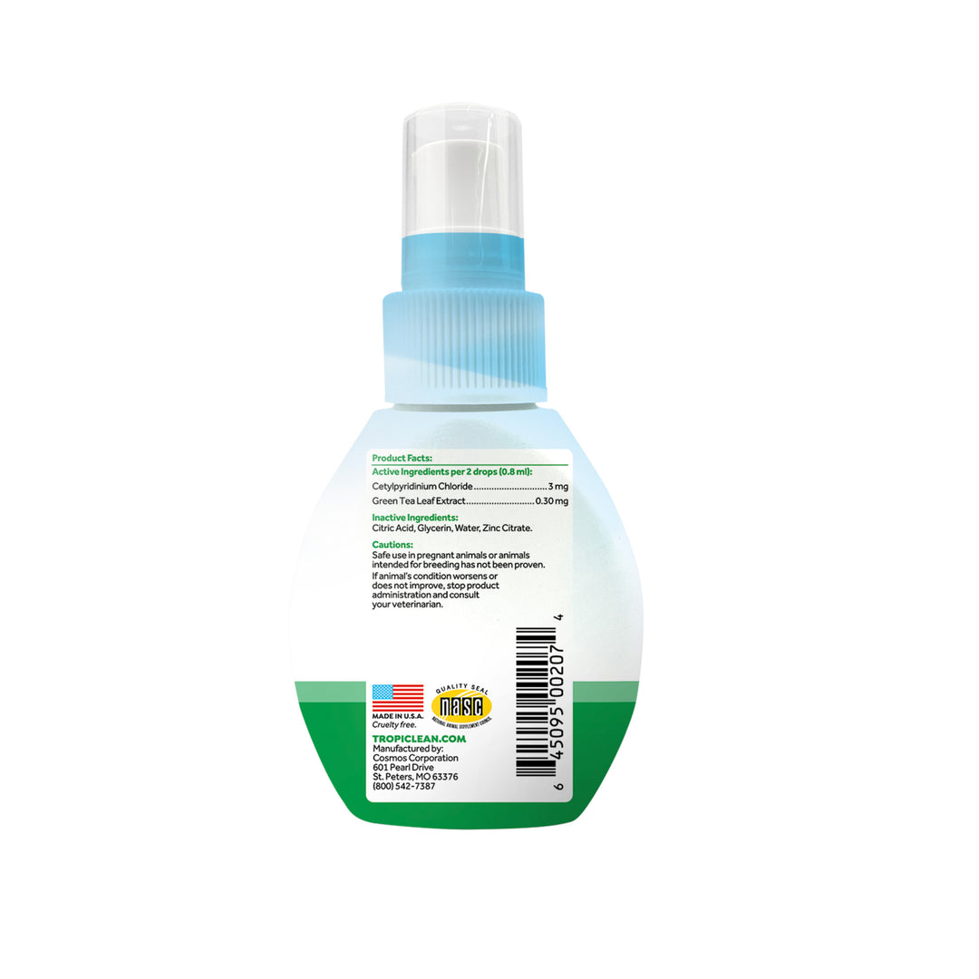 Tropiclean Fresh Breath Drops For Cats 65ml