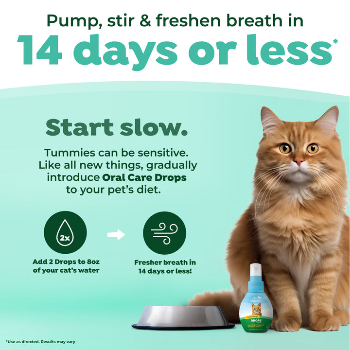 Tropiclean Fresh Breath Drops For Cats 65ml