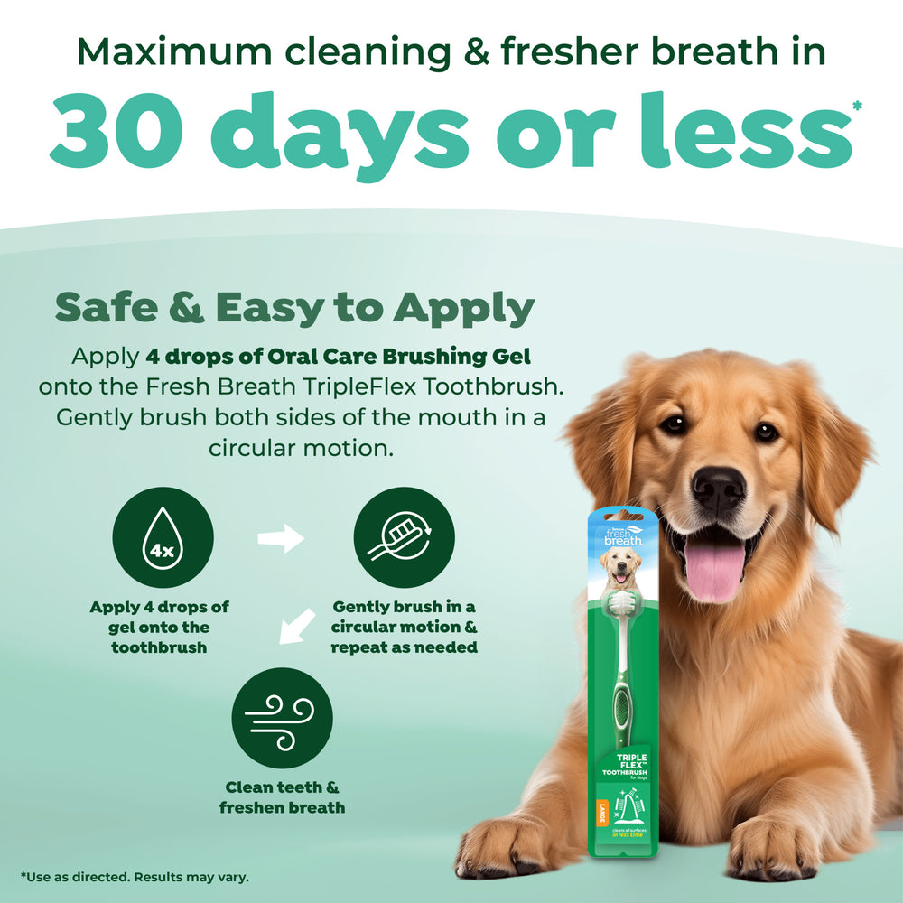 Tropiclean Tripleflex Toothbrush Large