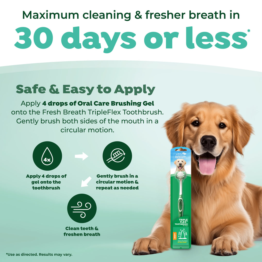 Tropiclean Tripleflex Toothbrush Large