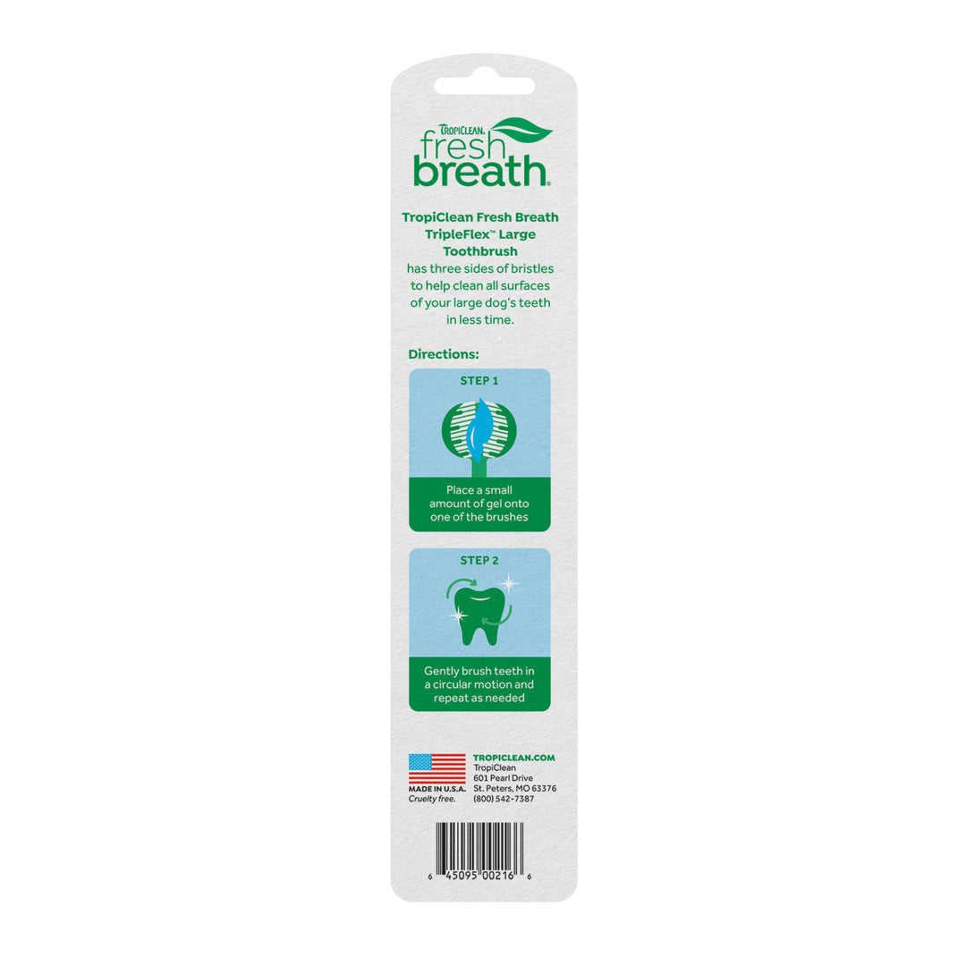Tropiclean Tripleflex Toothbrush Large