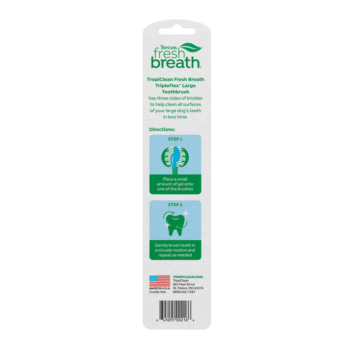 Tropiclean Tripleflex Toothbrush Large