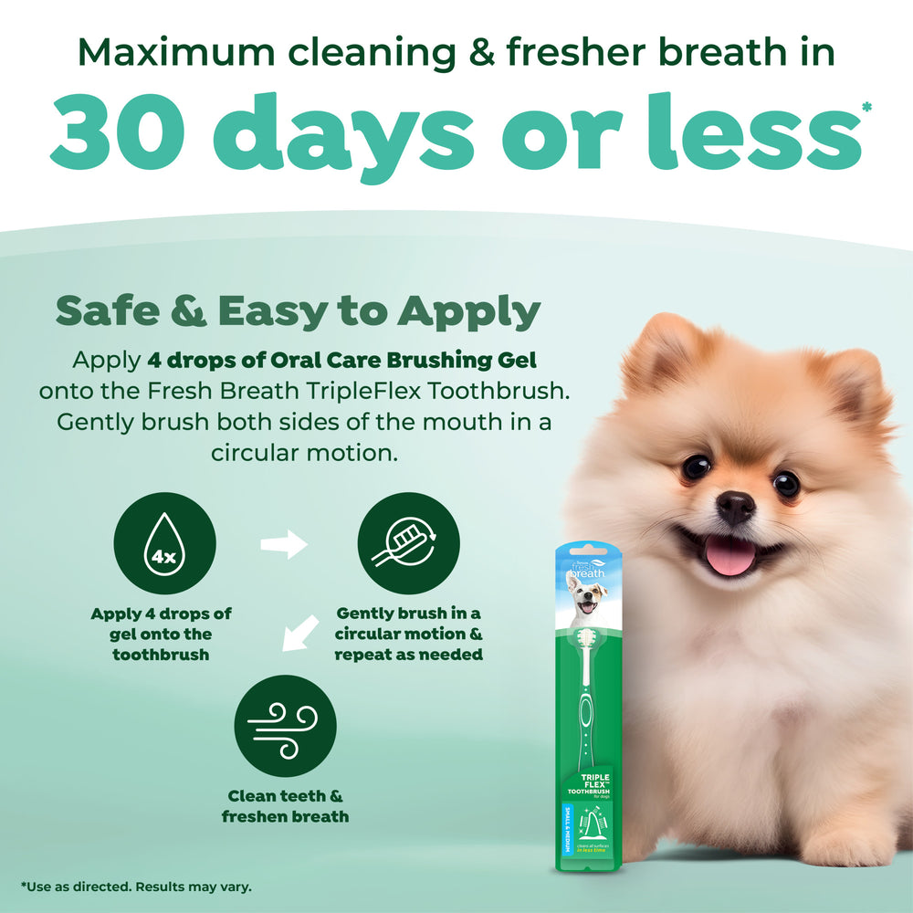 Tropiclean Tripleflex Toothbrush Small