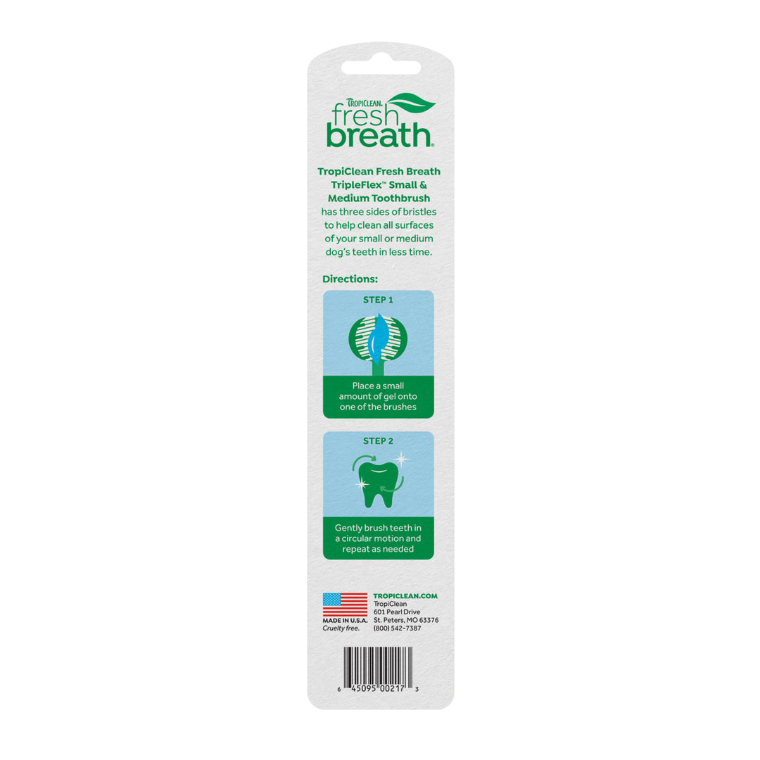 Tropiclean Tripleflex Toothbrush Small