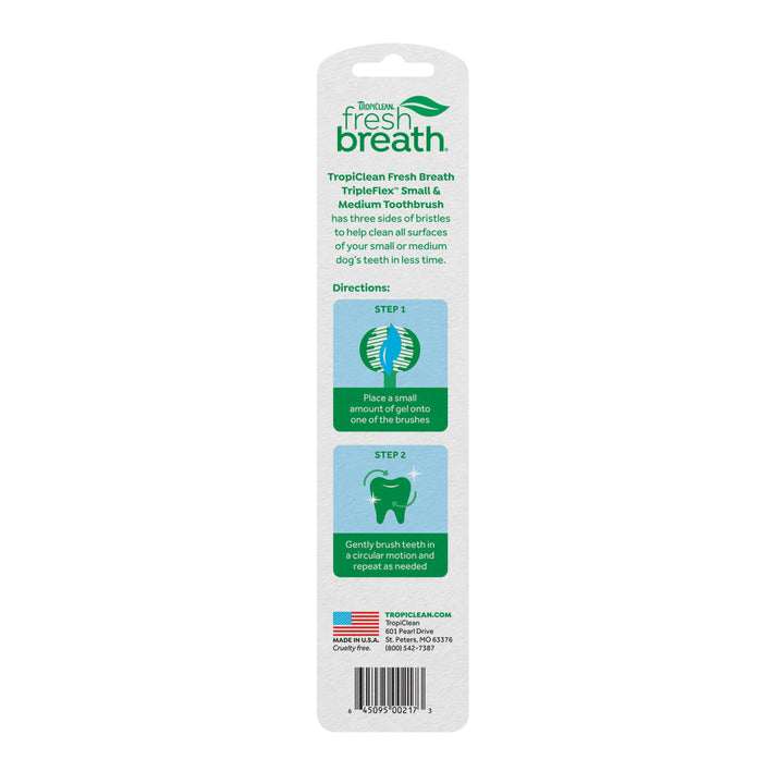 Tropiclean Tripleflex Toothbrush Small