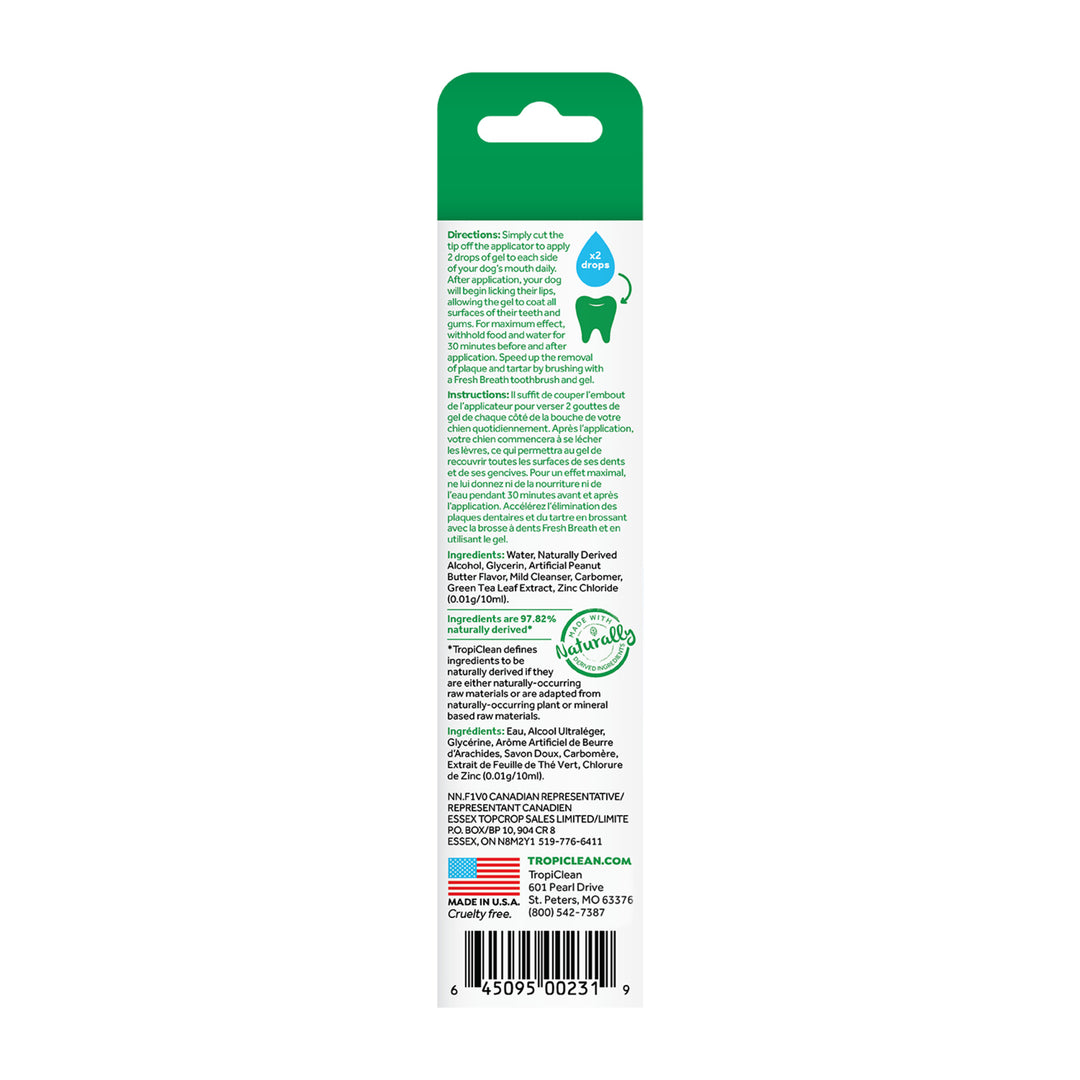 Tropiclean Clean Teeth Gel 59ml Peanut Butter