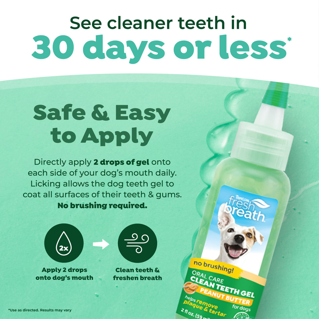 Tropiclean Clean Teeth Gel 59ml Peanut Butter