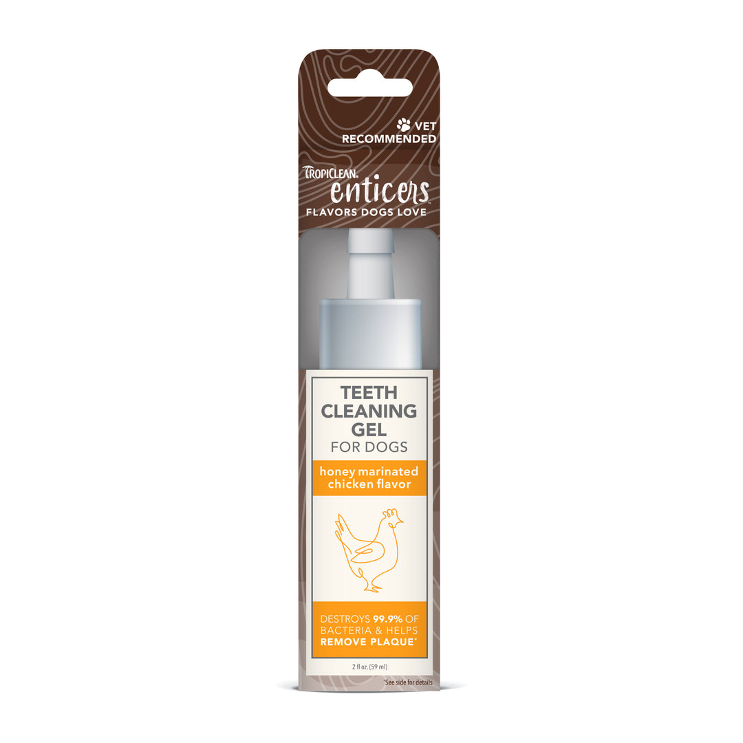 Tropiclean Enticers Teeth Gel Honey Marinated Chicken 59ml
