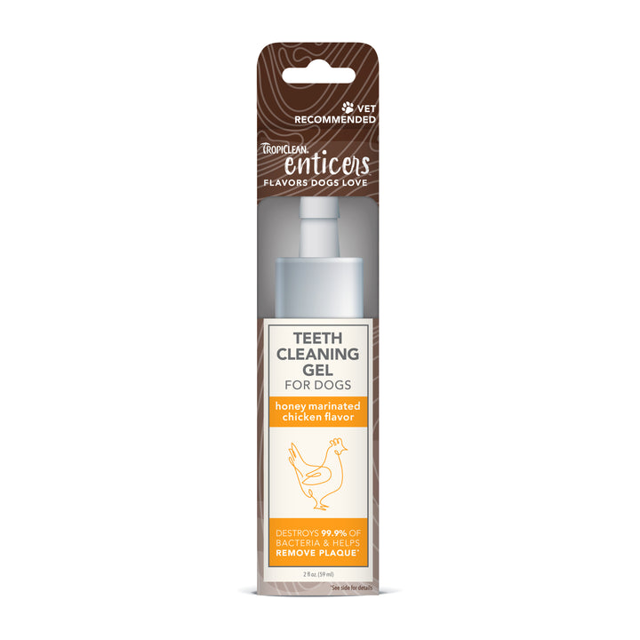 Tropiclean Enticers Teeth Gel Honey Marinated Chicken 59ml