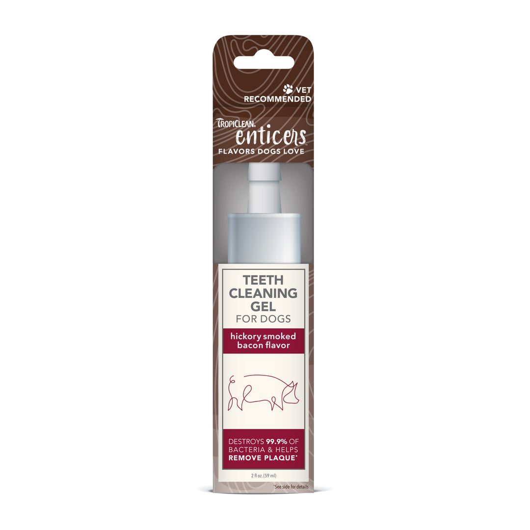 Tropiclean Clean Enticers Teeth Gel Hickory Bacon 59ml