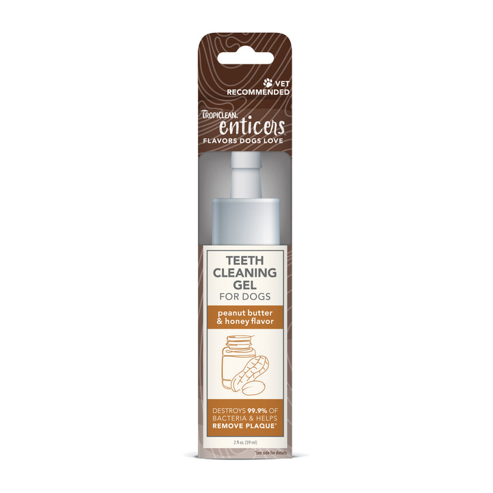 Tropiclean Enticers Teeth Gel Peanut Butter & Honey Flavour 59ml