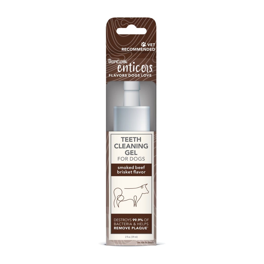 Tropiclean Enticers Teeth Gel Smoked Beef Brisket 59ml