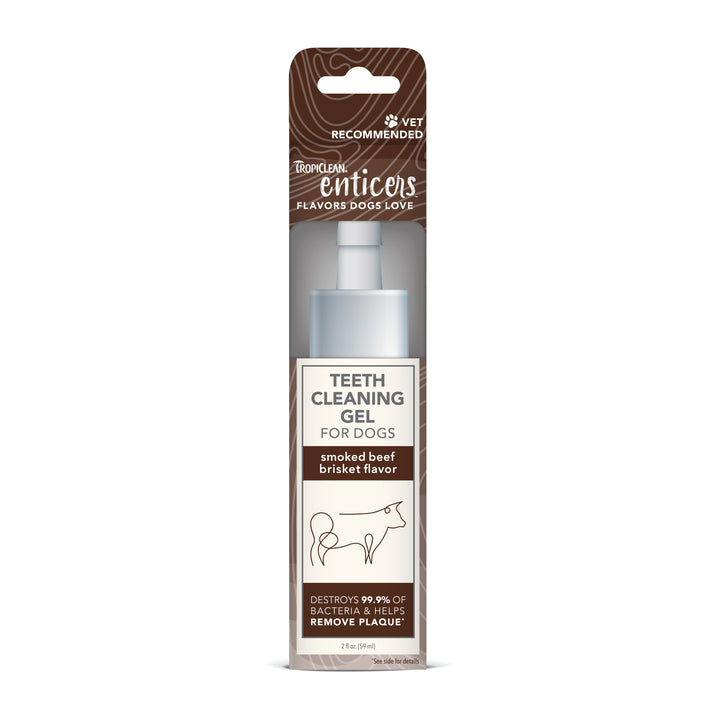 Tropiclean Enticers Teeth Gel Smoked Beef Brisket 59ml