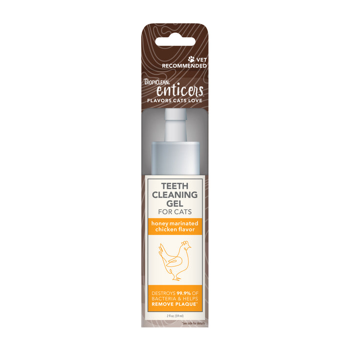 Tropiclean Enticers Teeth Gel For Cats Honey Marinated Chicken 59ml