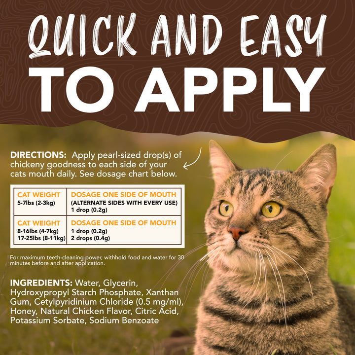 Tropiclean Enticers Teeth Gel For Cats Honey Marinated Chicken 59ml