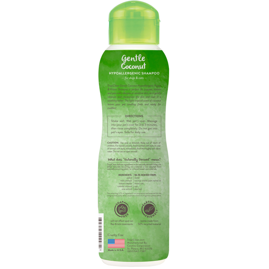 Tropiclean Shampoo Puppy & Kitten Gentle Coconut 355ml