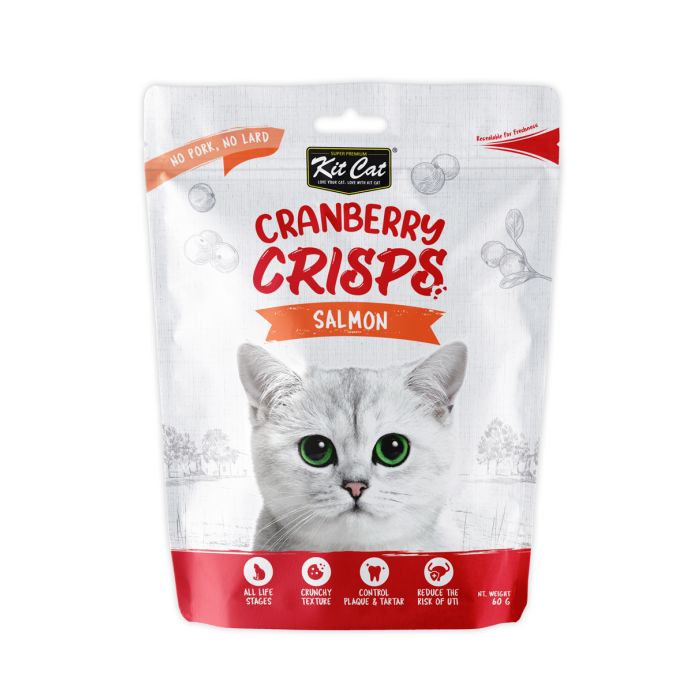 Kit Cat Cranberry Crisps Salmon 60g