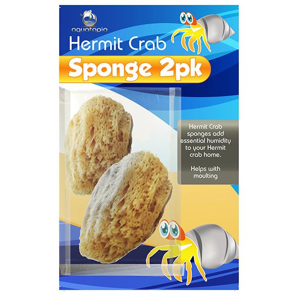 Aquatopia Hermit Crab Sponge 2pk